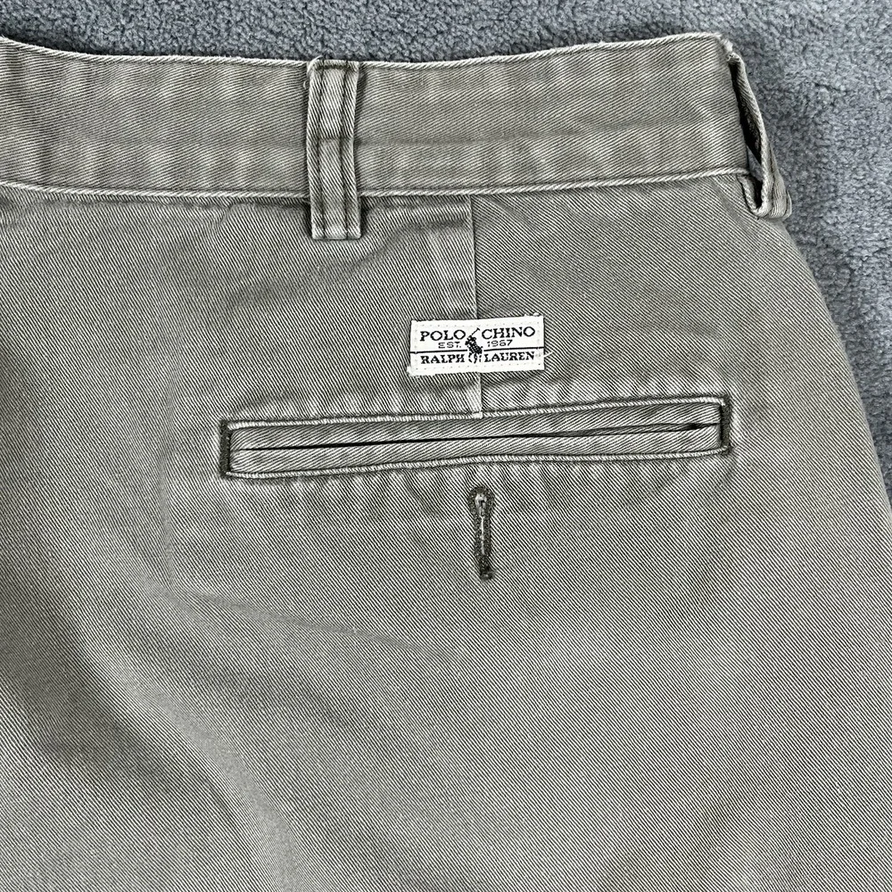 Polo Ralph Lauren Pants Mens 36x30 Khaki‎ Hammond Pleated Chino Classic RN41381